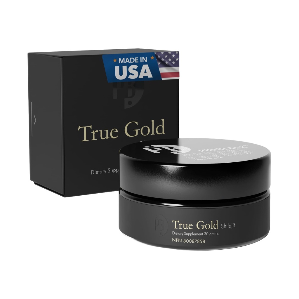 Live Harpiks Pure Gold Shilajit - Organic Shilajit tillæg med over 80 Mineraler - Høj biotilgængelighed & Antioxidant Support Mineral supplement - Autentisk guld Infunded Resin 124; USA Lavet 60 Servering