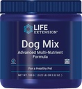 Life Extension Hund Mix, Hund Vitamin og Kosttilskud, probiotika, L- carnitin, B12, folinsyre, C-vitamin, E-vitamin, Rosemary, Nutrient Absorption, Gluten- Free, Non- GMO, 60 Servering