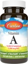 Carlson - vitamin A solubiliseret, 10000 IE (3000 µg RAE), vandopløselig, Vision Health, 250 Softgels
