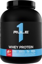 Regel 1 Whey Protein - 24g Fast- Actioning Protein fra All- Whey Kilder med naturligt okkurering EAA & BCAA for workout Recovery eller Anytime Use (5 pounds *, Jordbær & Crème)
