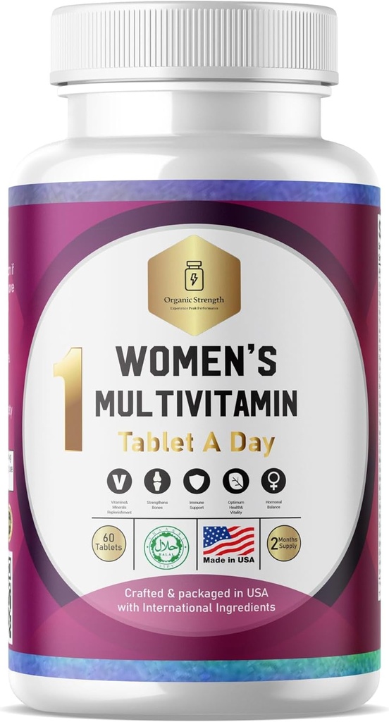 EXPERIENCE PEAK PERFORMANCE Womens vitamins | Vitamin supplements for women | with Iron. Women's vitamins for Energy. | Women daily vitamins multivitamin | 1 Tablet a Day, 2 Month Supply.