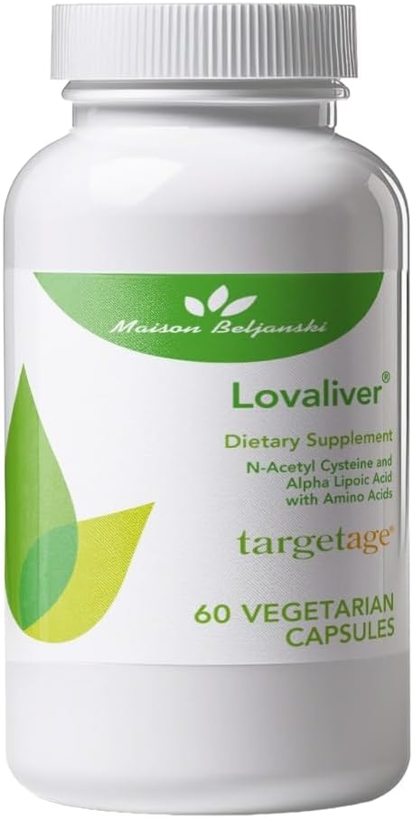 Targetage ® af Maison Beljanski ® - Lovaliver Vegetar Supplement - Lever Rengøring, Detox & Reparation - 60 kapsler