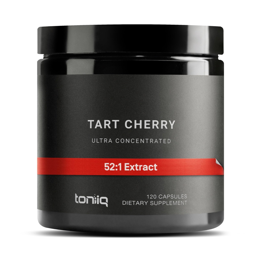 Tart Cherry Kapsler - Ultra High Potency 52: 1 Uddrag - Højt koncentreret - Third-Party Lab Testet for renhed & kvalitet - 120 Kapsler