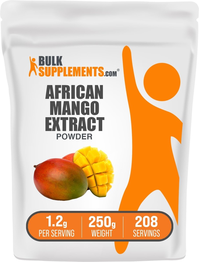 Bulkadditions.com African Mango Extract Powder - Irvingia Gabonensis, African Mango Powder - Gluten Free, 1,2 g per Serving, 250g (8,8 oz) (Pack of 1)