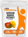 Bulkadditions.com African Mango Extract Powder - Irvingia Gabonensis, African Mango Powder - Gluten Free, 1,2 g per Serving, 250g (8,8 oz) (Pack of 1)