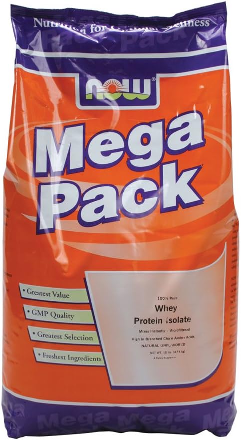 Nu fødevarer Whey Protein Isolate Unflavored - 10 lbs. 6 Pack