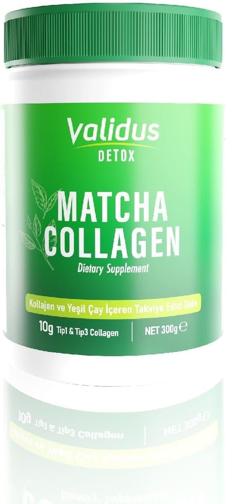 GLIDUS Collagen Peptider + Matcha Powder 300 g