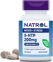 Natrol 5- HTP 200mg, Kosttilskud Hjælper med at understøtte et afbalanceret mood, 60 tidsudgivelsestabletter, 60 dages forsyning