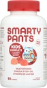SmartyPants Kids Multivitamin Gummier: Omega 3 Fish Oil (EPA / DHA), Vitamin D3, C, Vitamin B12, B6, Vitamin A, K & Zink til immunforsvar, Grape, Cherry & Berry Flavors, 90 Greve (22 dages forsyning)