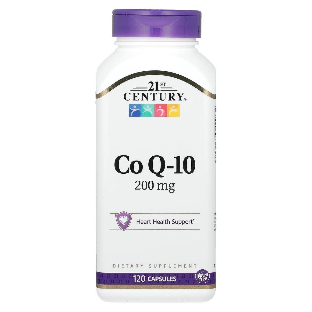 21. Century Co Q10 200 mg kapsler, 120 Greve (27435)