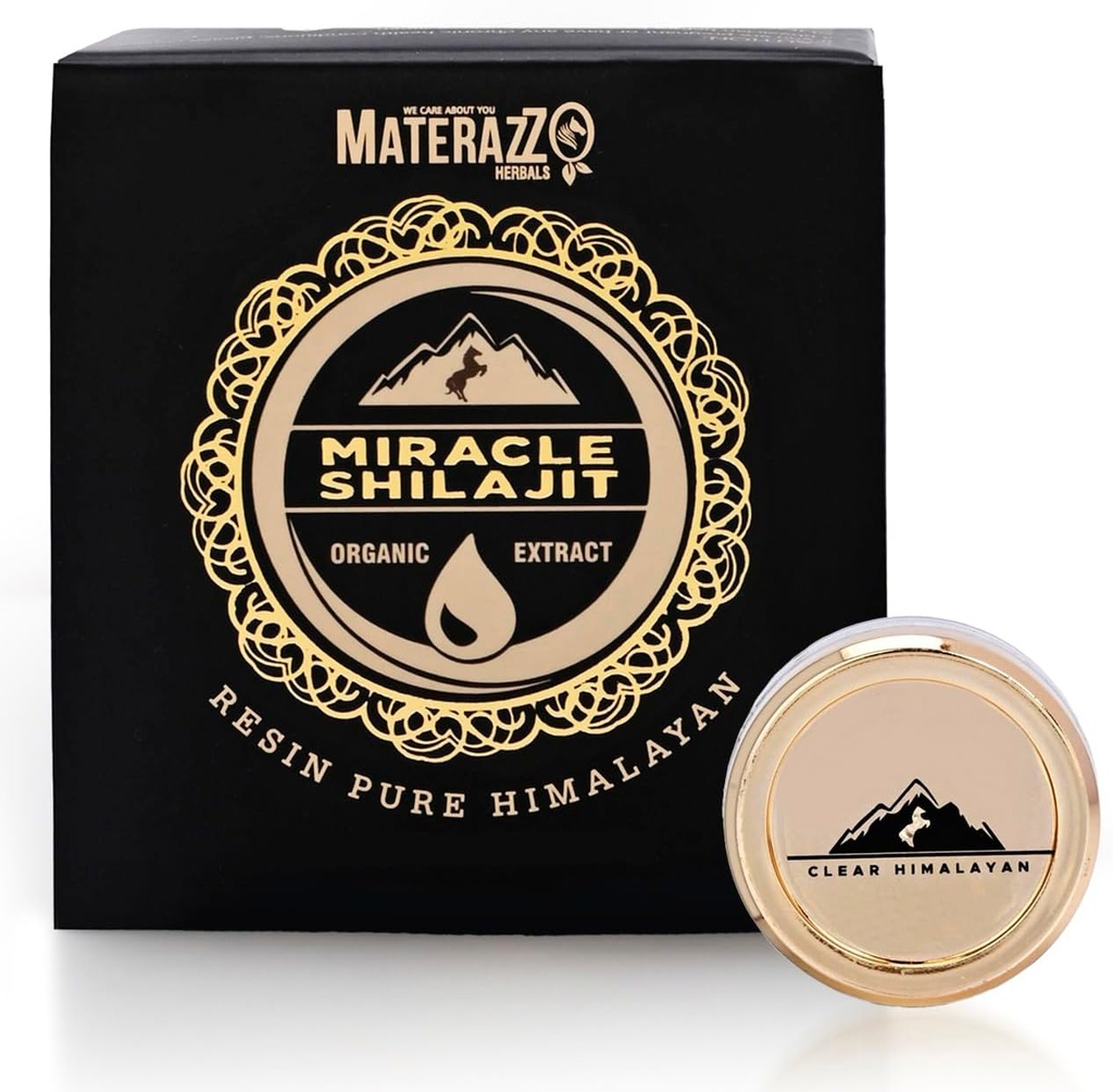 Pure Himalayan Shilajit Resin 10g (1 Pack) - Organic Gold Grade Supplement med 85 + Trace Minerals, Fulvic Acid - Understøtter Vitality & Samlet Wellness - Ideel til mænd og kvinder
