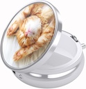 Nipichsha Pill Box, Lille Pill sag for purse & Pocket, Cute Travel Medicine Organizer, Portable Medicine Container Holder til at holde vitaminer, Medicin, Fish Oil & Supplement, Cute Cat
