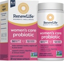 Renew Life Women 's Probiotic Capsules, 50 Millioner CFU Garanteret, Understøtter pH-balance, Vaginal, Urinary, fordøjelses- og immunsundhed (2), L. Rhamnosus GG, Dairy, Soy og Gluten- Free, 30 Greve