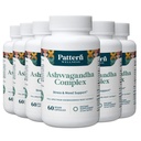 Mønster Wellness Ashwagandha Kompleks for mænd og kvinder - KSM- 66 & Black Pepper Extract - Hele kroppen & hjerte sundhed - understøtter stress & mad - ikke-GMO - 360 Veganske kapsler