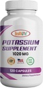 HealthLife Kalium Supplement, 1020 mg, 60 Servering, 120 caps, Kalium Bicarbonat