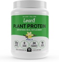 Lean1 Plantebaseret protein pulver, Meal udskiftning, Vanilla Flavor, Clean Protein, 15 Servering