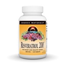 Source Naturals Resveratrol 200 for sund aldring *, 200 mg - 120 tabletter