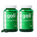 Goli SuperGreens Vitamin Gummy - 120 Greve - Essentielle Vitamin og Mineraler - Plante-baseret, Vegan, Gluten- Free & Gelatine Free - Sundhed indefra, pakke af 2