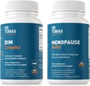 Dr. Tobias Menopause Relief og DIM Complex - Support Hormonal Balance og Menopausale Comfort, Non- GMO
