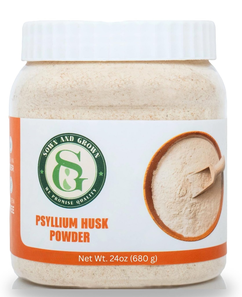 Psyllium Husk Powder 1.5lb | Easy Mixing Dietary Fiber | Cleanse Your Digestive System | Finely Ground Powder | Ideal for Gluten Free Baking | Non-GMO