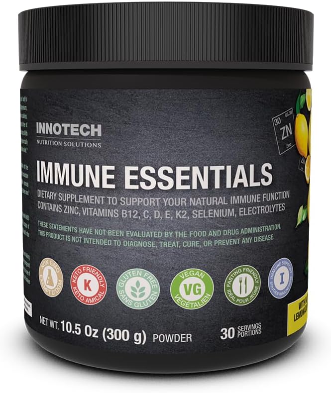 Innotech Nutrition Solutions Immunessentials, 300 Gram - Lemon Flavour