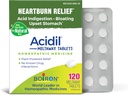 Boiron Acidil Tablets for Relief of Acid Reflux, Heartburn, Indigestion, and Upset Stomach - 120 Count