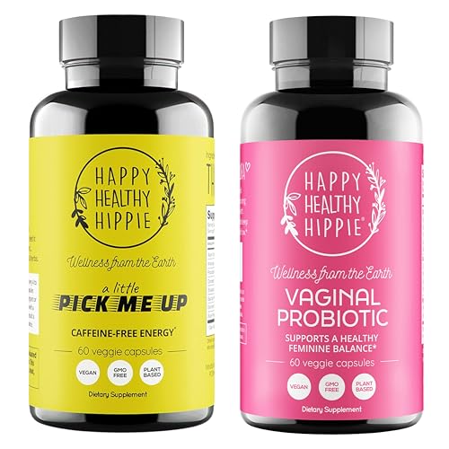 Happy Sund Hippie Vaginal Probiotika til kvinder & Pick me Up Natural Energy Pills