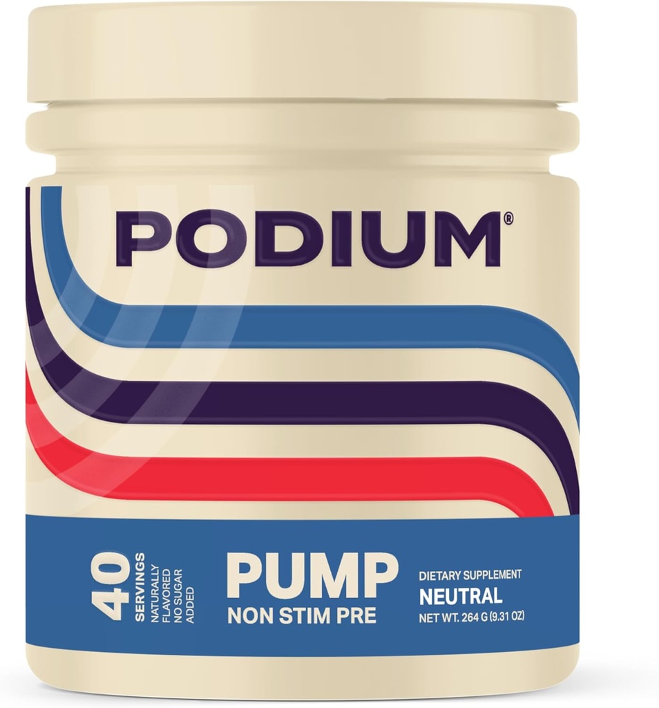 Podium Nutriton, Pump, Stimulant Free Pre-Workout, 40 Servings (Neutral)
