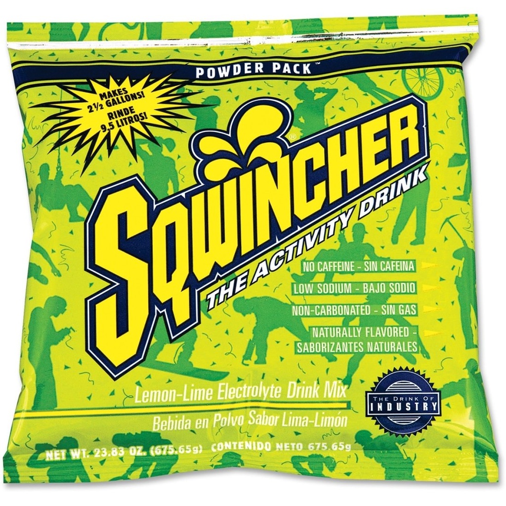 Sqwincher Powder Pack- 124; Lemon- Lime Flavored • 124; Lavt kalorieindhold • 124; Lavt natriumindhold • 124; Elektrolyte Replenisation Hydration Drink Mix • 124; Bare Tilføj til 2,5 Galoner af vand • 124; 23,83 oz Packet (pakke med 32)
