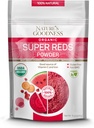 Nature 's Goodness Super Red Powder med Beet Root, Gulerod, Pomegranat, og Watermelon - Antioxidant Rich Superfood for Energy, Heart Health, og Detox - 16 Serveringer (8 oz)