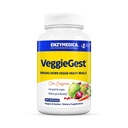 Enzymedica, VeggieGest, fordøjelsesenzymer, Understøtter lejlighedsvis Gas & Bloating Relief fra High Fiber Meals, for Vegan & Vegetar Diets, Enzyme Blend for fordøjelsessygdomme, 90 Greve