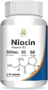 Generisk Niacin (Vitamin B3) 500 mg Energiniveauer