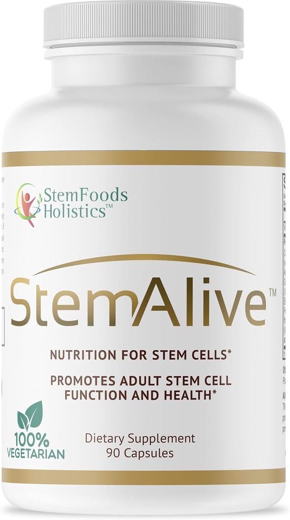 StemAlive - fremmer stamcelleernæring, funktion og sundhed, 90 kapsler, fra 100% naturlige kilder