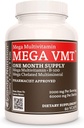 Remedy’s Nutrition Mega VMT | Daily Multivitamin | 1,000 mg, 60 Vegan Capsules Dietary Supplement with Herbs | One Month Supply
