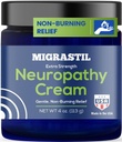 Grundlæggende Vigor Migrastil neuropati Relief Cream ekstra styrke til fødder, ben og hænder. Lavet i USA. Vegansk og Cruelty- Free, Non- Greasy, Gentle, Non- Burning med køleeffekt (4 oz.)