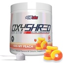 EHP Labs OxyShred Non Stimulant Pre Workout Powder - Stim Free Pre Workout, Koffein Gratis Preworkout for mænd og kvinder med L Glutamin & Acetyl L Carnitin - Peach, 60 Servere