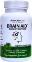 Bricker Labs Brain Aid Memory Matters - Nootrop Brain Supplement med Neumentix Spearmint Extract til kognitiv støtte, fokus, koncentration og hukommelse - 90 kapsler