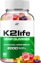 K2Life Hamp Gummies - med Hamp Seed Extract K2 Life Hamp Gummies Tinnitus Herbal Support, Sundhed og Wellness Support, All Natural K2Life Hamp Gummies Advanced Formel (1 pakke - 60 Gummies)