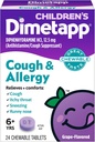 Dimetapp Children’s Cough & Allergy Chewable, 24 Tablets, Grape
