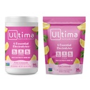 Ultima Replenisher Electrolyte Powder Drink Bundle - Sugar Free - Pink Lemonade, 90 Serving Canister og 20 Stickpacks - 6 Electrolytes and Minerals - Keto Friendly, Vegan, Non- GMO