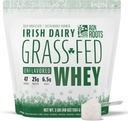 AGN Rødder Græs Fed Whey Protein Powder Isolate - Unflavored - Usødet - Certificeret hele livet på græsset - En grønnere verden - ASPCA registreret Brand List - Informed- Sport - 3lbs