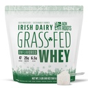 AGN Rødder Græs Fed Whey Protein Powder Isolate - Unflavored - Usødet - Certificeret hele livet på græsset - En grønnere verden - ASPCA registreret Brand List - Informed- Sport - 3lbs