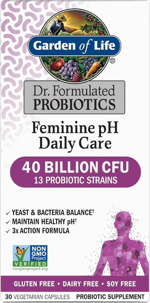 Livets have, Femini Ph Dagpleje Probiotisk Capsule, 30 Greve