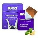 MeltinStrips ™ Fast- Actioning Sleep Strips med 5 mg Melatonin, Biotin, Valerian Root, Lemon Balm & Chamomile; Natural Sleep Aid Meap 124; Reducerer hårfaldet 124; Vegan, Sugar Free Measures 124; Zesess Lemon Flavor 30 Strips