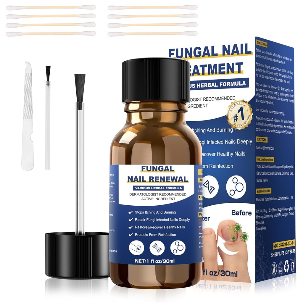 Toenail svamp behandling, foot svamp behandling ekstra styrke, svamp nail behandling, toe nail svamp behandlinger til svamp nail gul toenail behandling (1fl oz / 30ml)