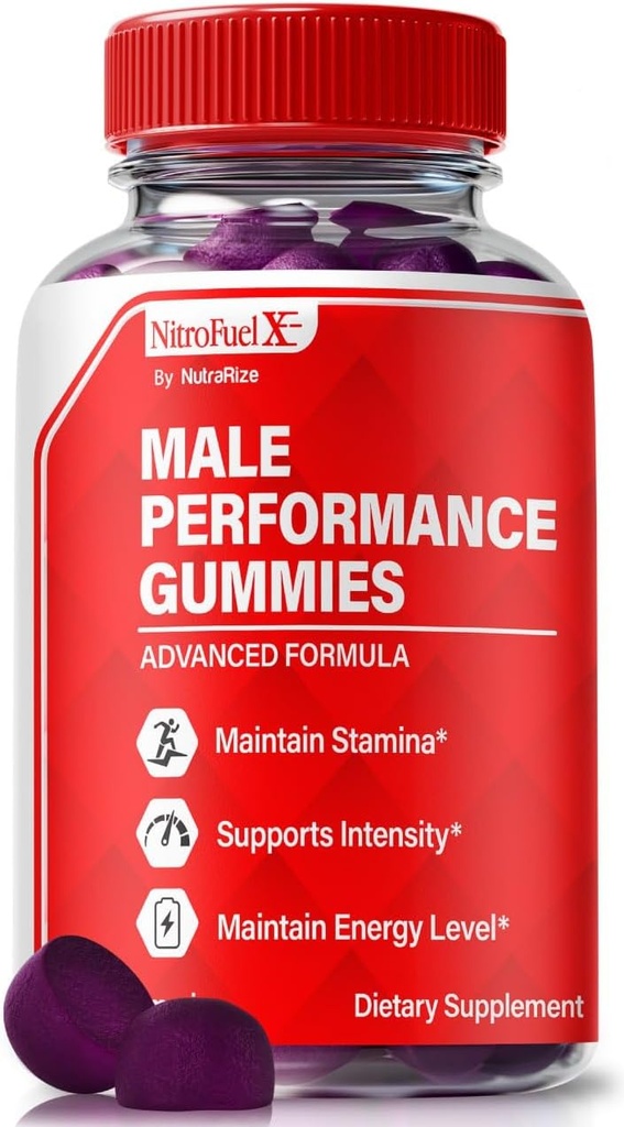 Nitro Fuel X Gummies - Officiel Nitro Fuel X Ultimate for Mænd, Nitro Fuel X ME for Performance and Total Health, All Natural NitroFuel X ME Gummies, NitroFuel X Ultimate Gomitas Anmeldelser (60 Gummies)