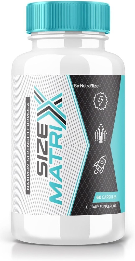 Størrelse Matrix piller til mænd, Official Male Enhancing Formel, al naturlig ernæring til støtte for total sundhed og peak ydeevne, SizeMatrix Vitamin Anmeldelser (60 kapsler)