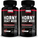 Force Factor Horny Geat Weed for mænd, Natural Mandlige Drive og Vitality supplement med naturlige ingredienser til Superior Absorption, Grundlæggende Serie, 750mg, 60 Greve (Pack of 2)