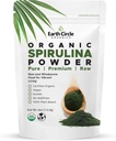Spirulinapulver, kosher, rå og ikke-bestrålede 124; Pure Vegan Protein Budd124; Premium superfood, høj i aminosyrer og antioxidanter - 4 Ounce