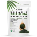 Spirulinapulver, kosher, rå og ikke-bestrålede 124; Pure Vegan Protein Budd124; Premium superfood, høj i aminosyrer og antioxidanter - 4 Ounce